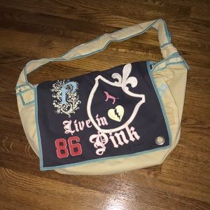Extra Large PINK Messenger Bag